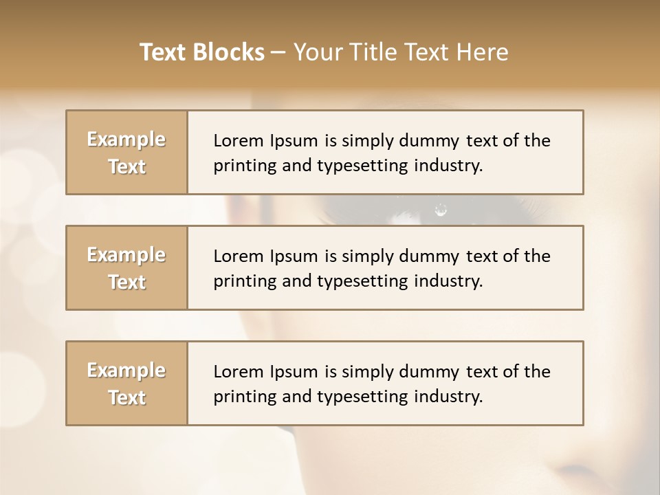 Female Black Fresh PowerPoint Template