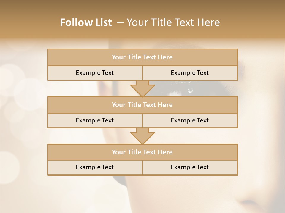 Female Black Fresh PowerPoint Template