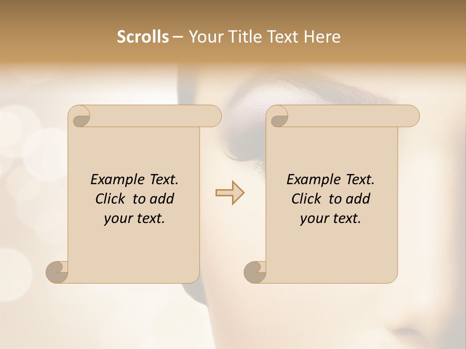 Female Black Fresh PowerPoint Template