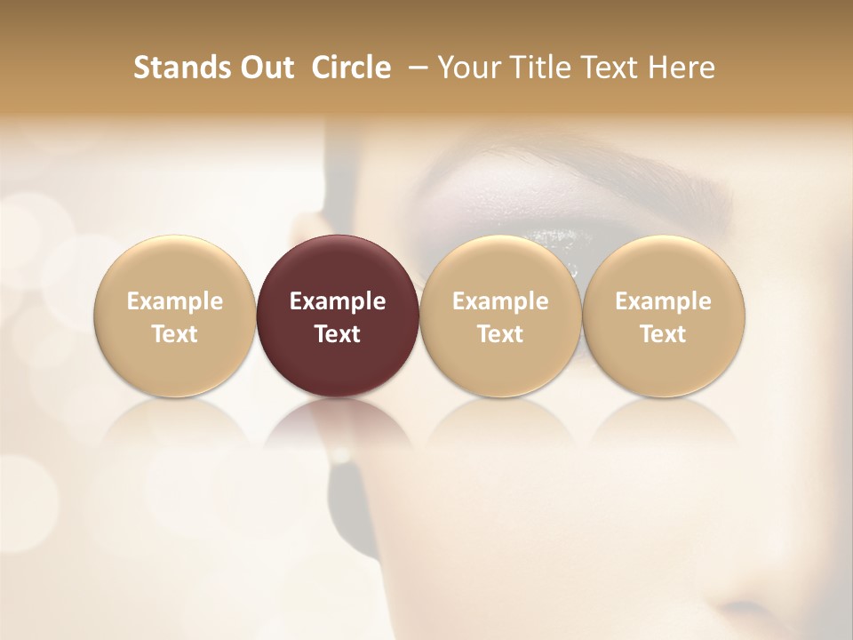 Female Black Fresh PowerPoint Template