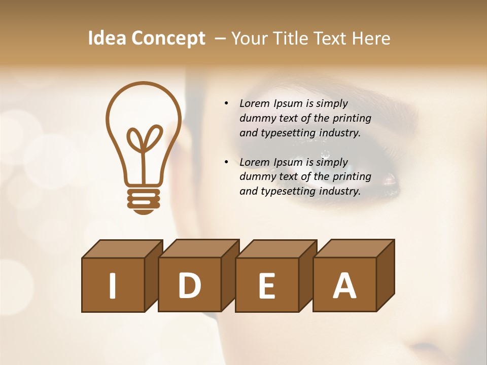 Female Black Fresh PowerPoint Template