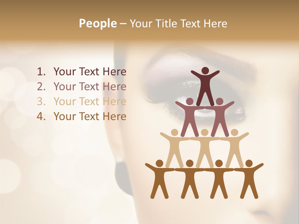 Female Black Fresh PowerPoint Template