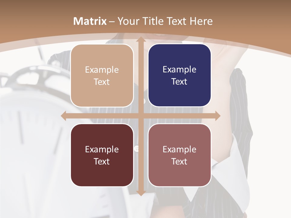 Work Cheerful Lady PowerPoint Template