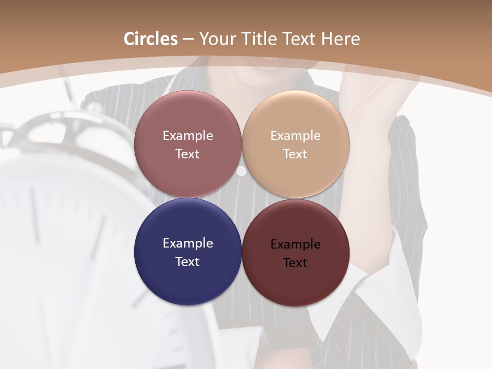 Work Cheerful Lady PowerPoint Template