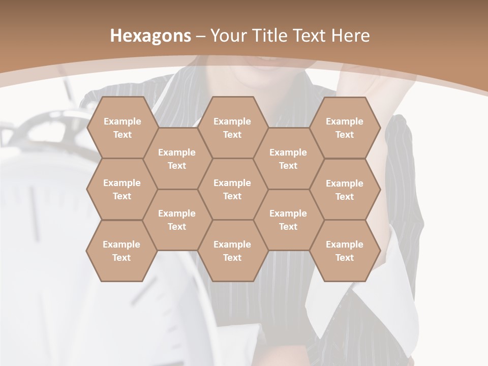 Work Cheerful Lady PowerPoint Template