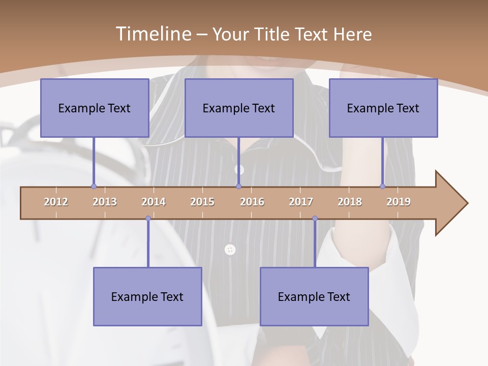 Work Cheerful Lady PowerPoint Template