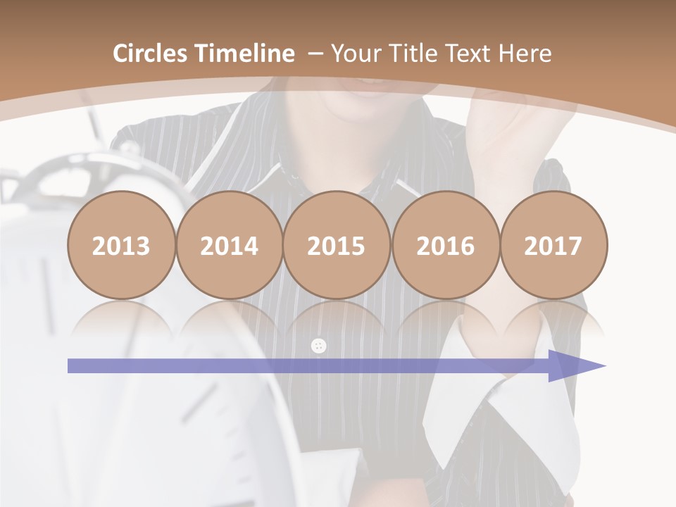 Work Cheerful Lady PowerPoint Template