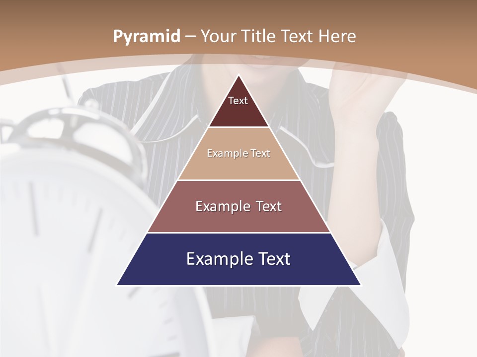 Work Cheerful Lady PowerPoint Template