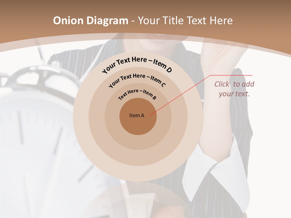 Work Cheerful Lady PowerPoint Template