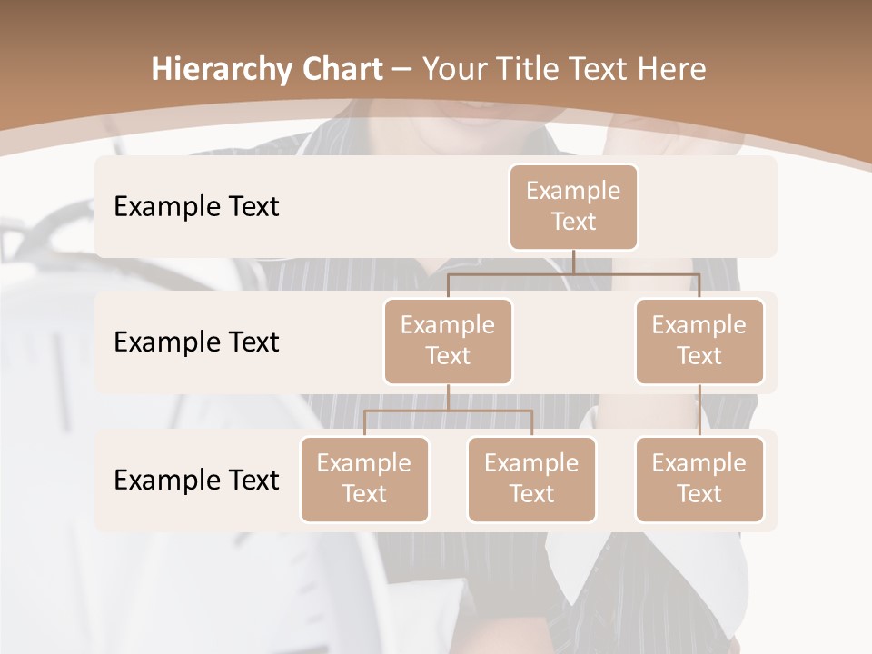 Work Cheerful Lady PowerPoint Template