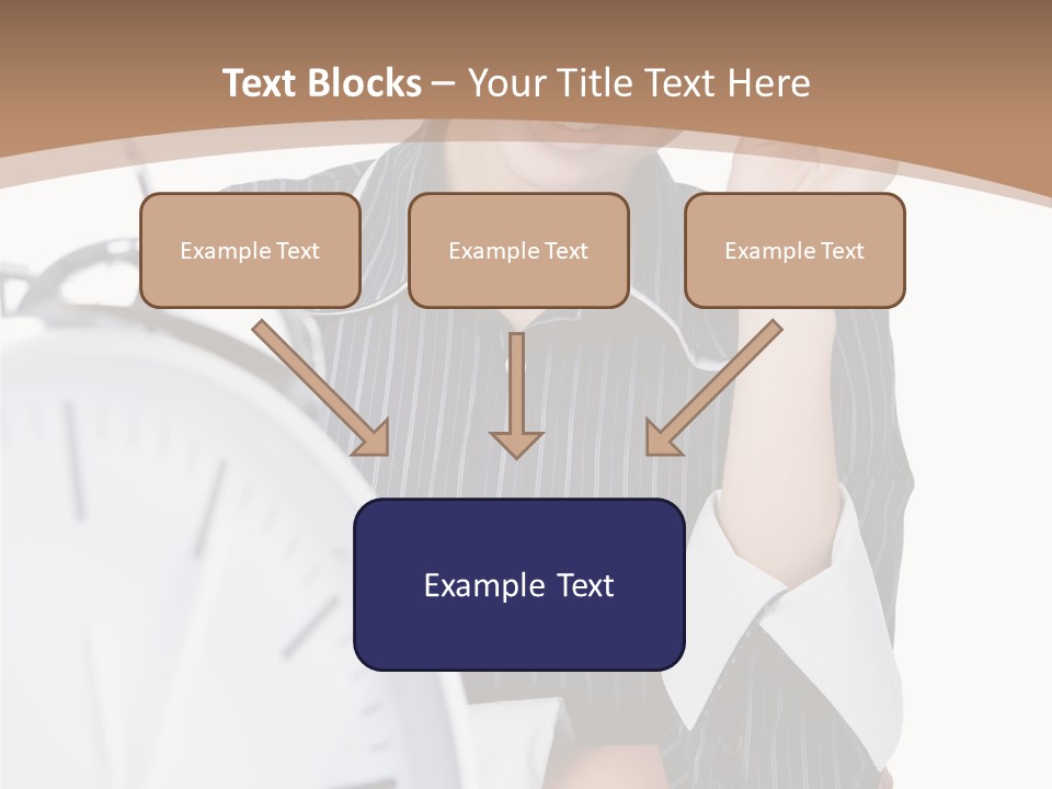 Work Cheerful Lady PowerPoint Template