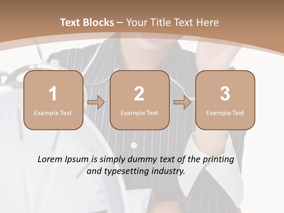 Work Cheerful Lady PowerPoint Template