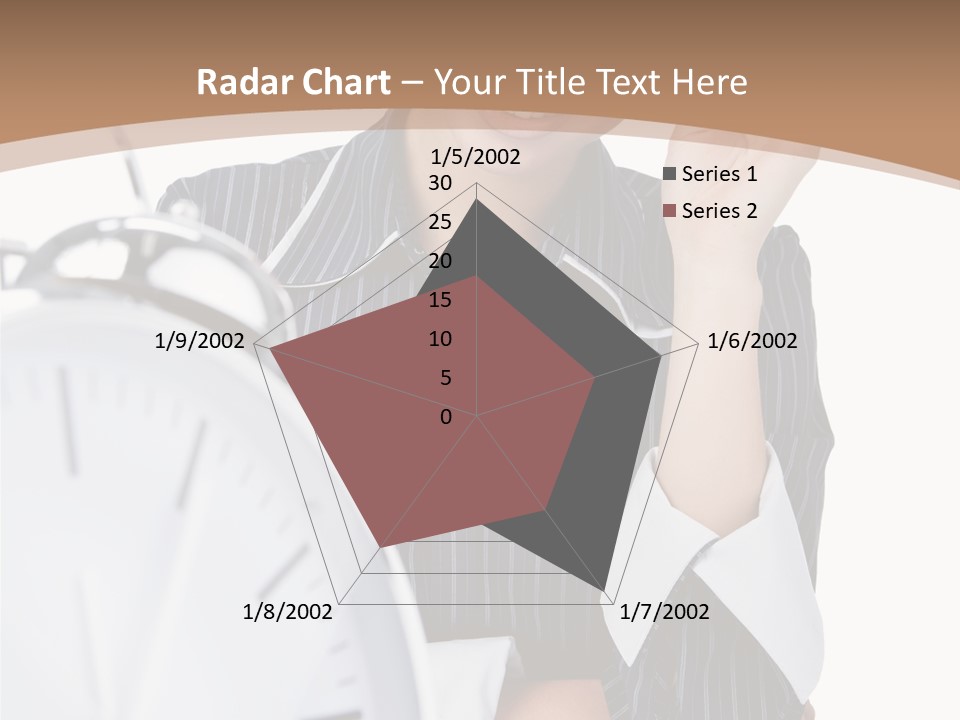 Work Cheerful Lady PowerPoint Template