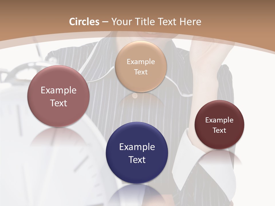 Work Cheerful Lady PowerPoint Template