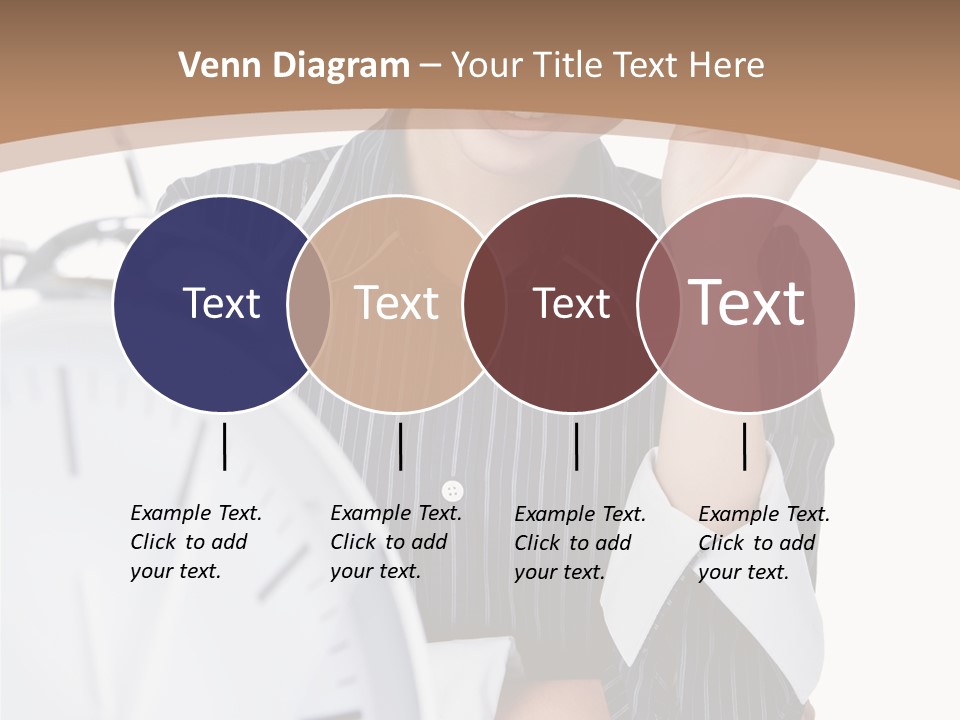 Work Cheerful Lady PowerPoint Template