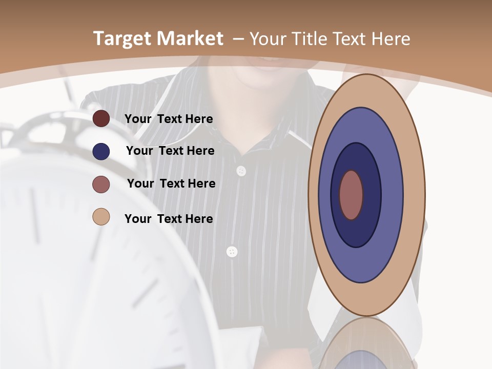 Work Cheerful Lady PowerPoint Template