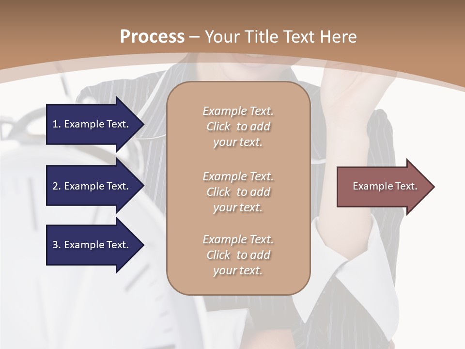 Work Cheerful Lady PowerPoint Template