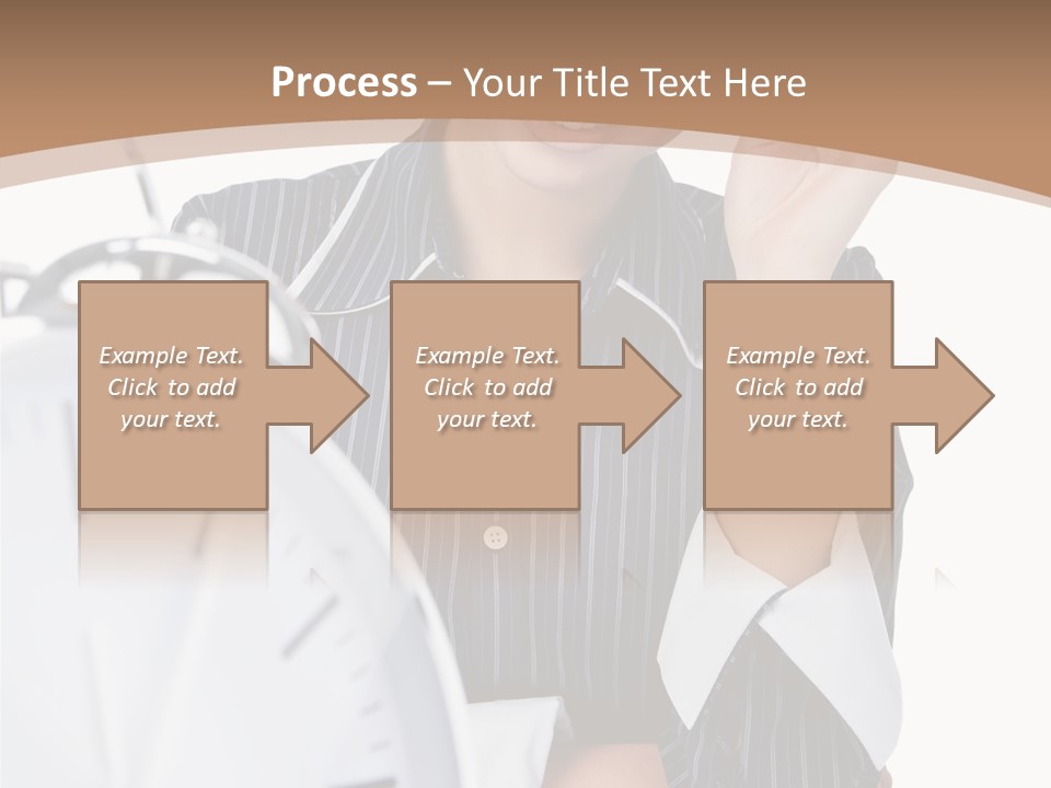 Work Cheerful Lady PowerPoint Template