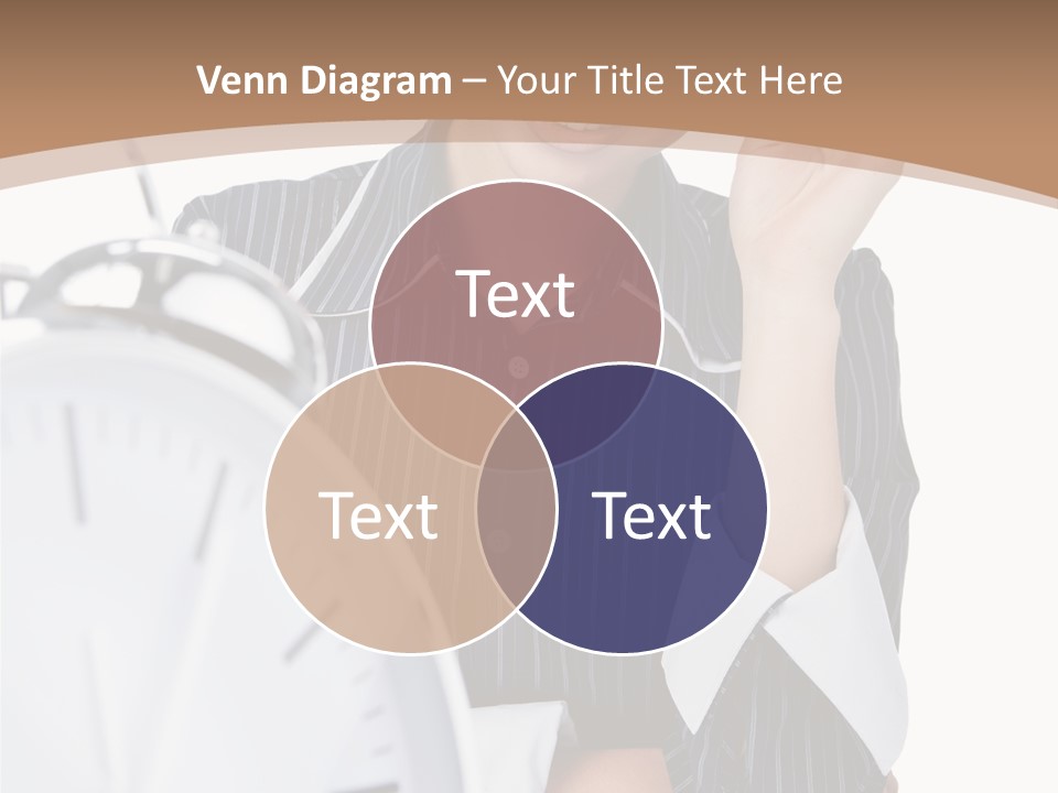 Work Cheerful Lady PowerPoint Template