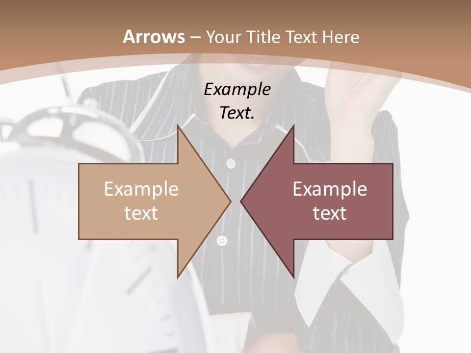 Work Cheerful Lady PowerPoint Template