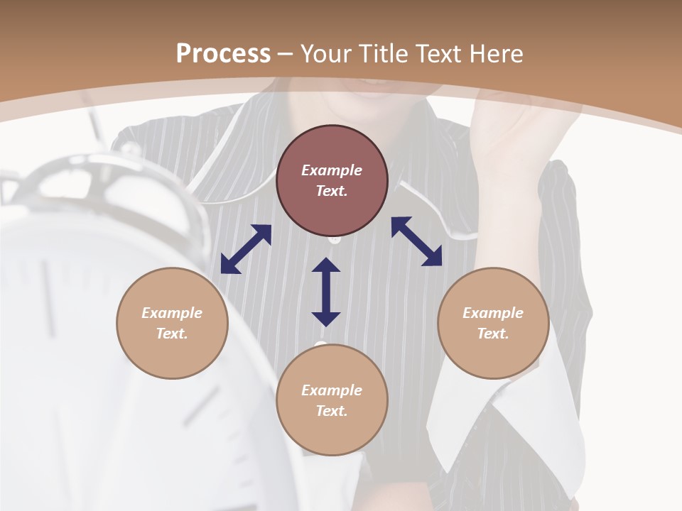 Work Cheerful Lady PowerPoint Template