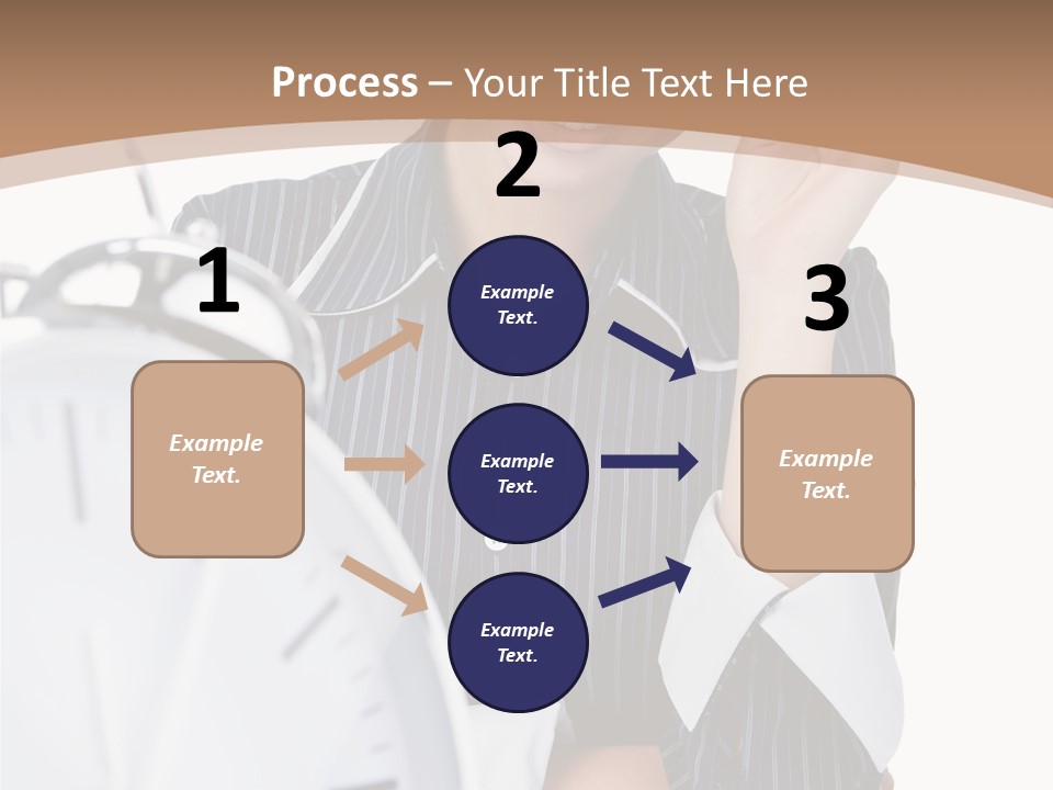 Work Cheerful Lady PowerPoint Template