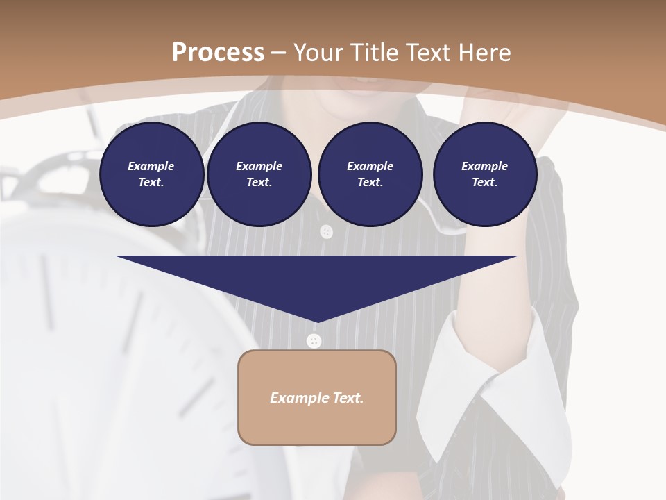 Work Cheerful Lady PowerPoint Template