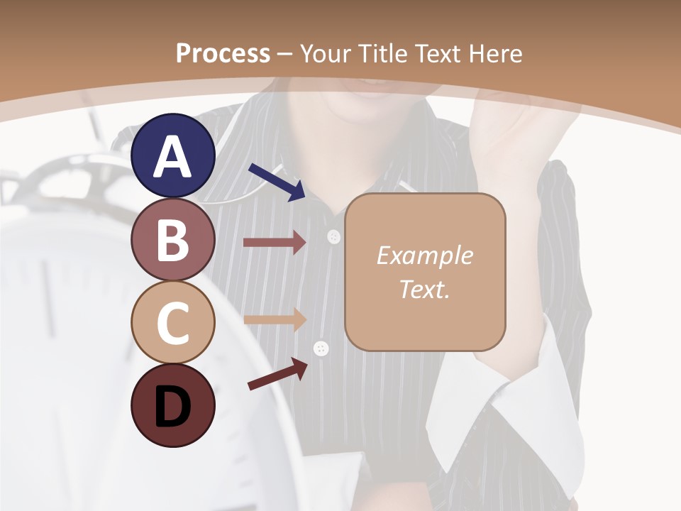 Work Cheerful Lady PowerPoint Template