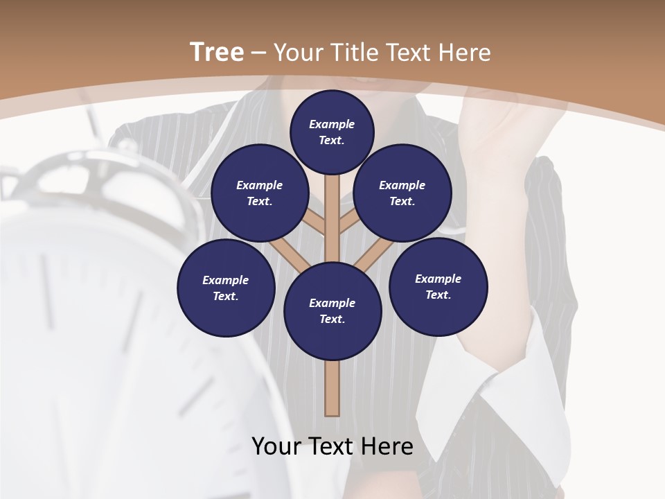 Work Cheerful Lady PowerPoint Template