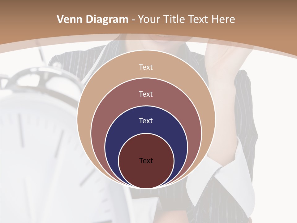 Work Cheerful Lady PowerPoint Template