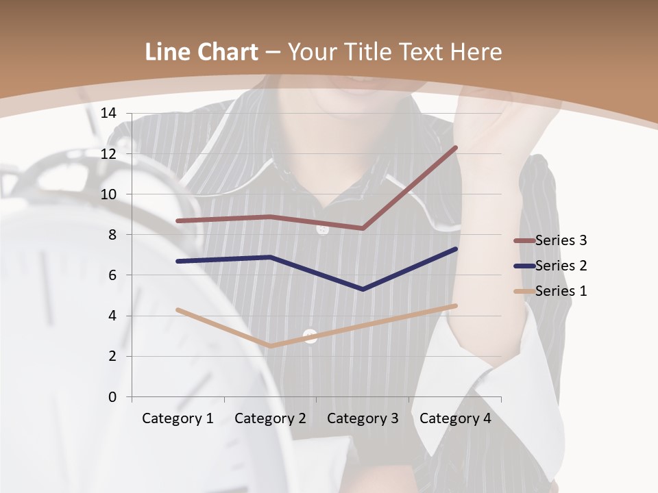 Work Cheerful Lady PowerPoint Template