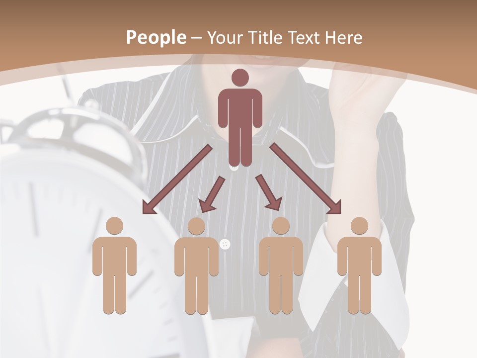 Work Cheerful Lady PowerPoint Template