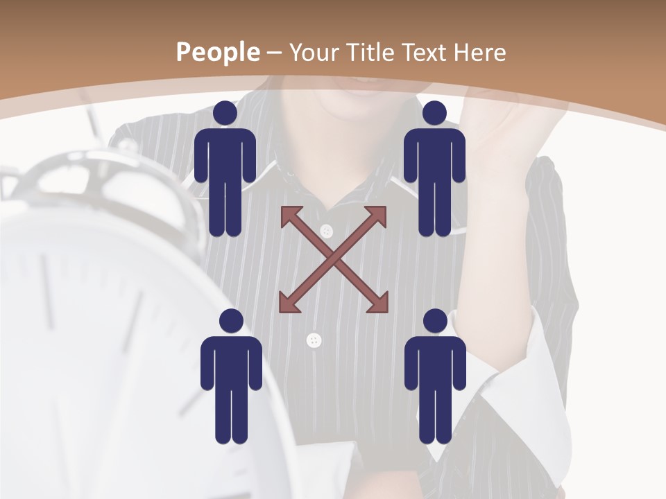 Work Cheerful Lady PowerPoint Template