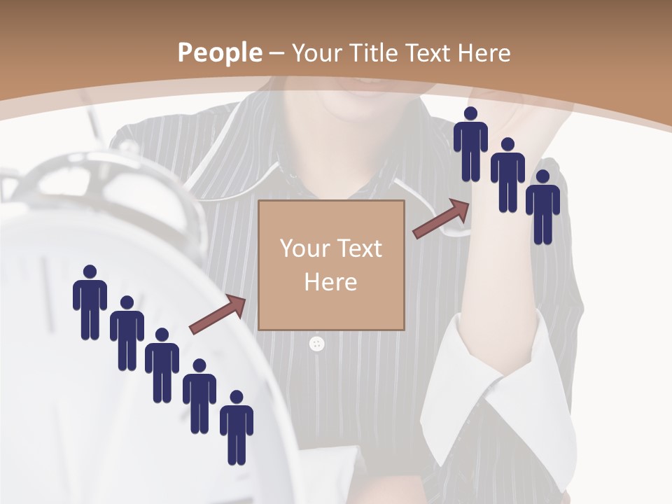 Work Cheerful Lady PowerPoint Template