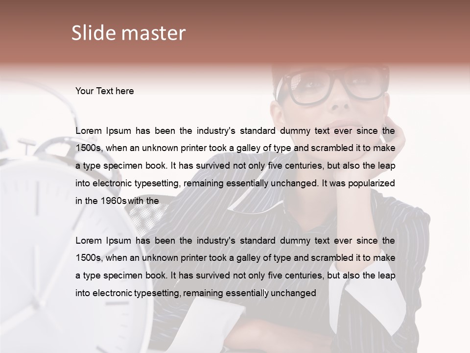 Schedule Professional Person PowerPoint Template