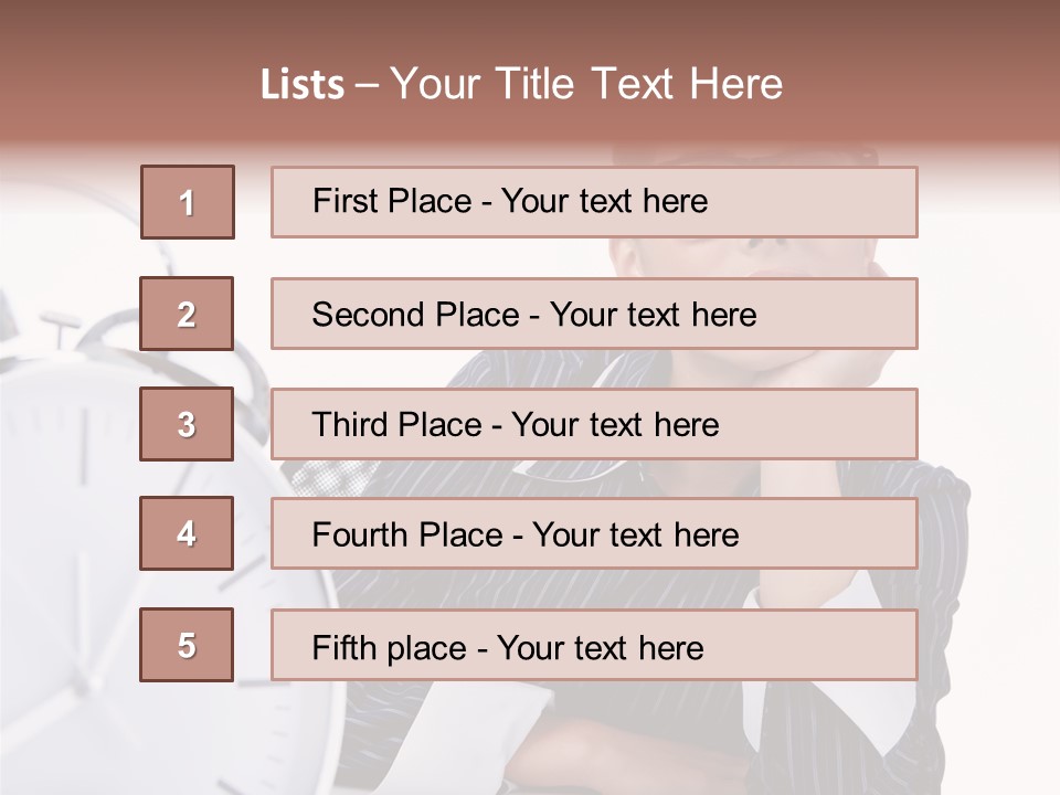 Schedule Professional Person PowerPoint Template