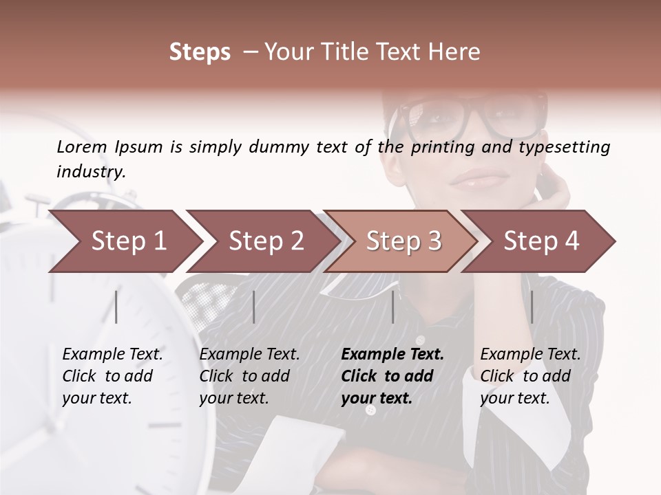 Schedule Professional Person PowerPoint Template