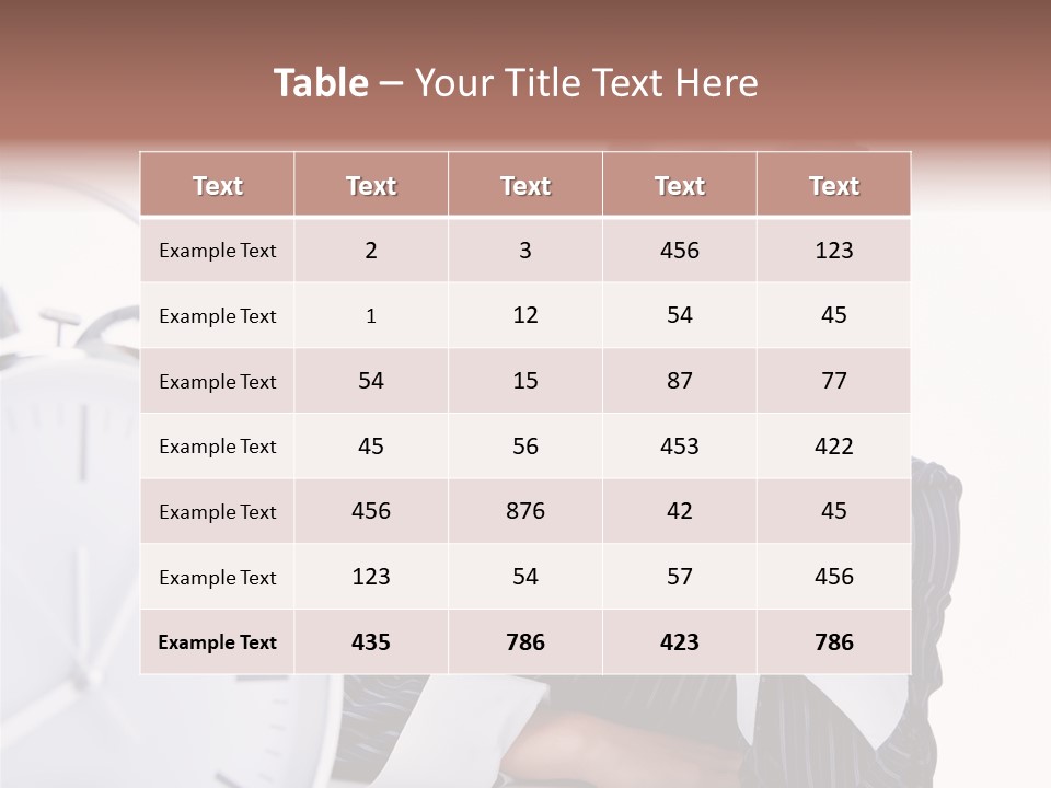 Schedule Professional Person PowerPoint Template