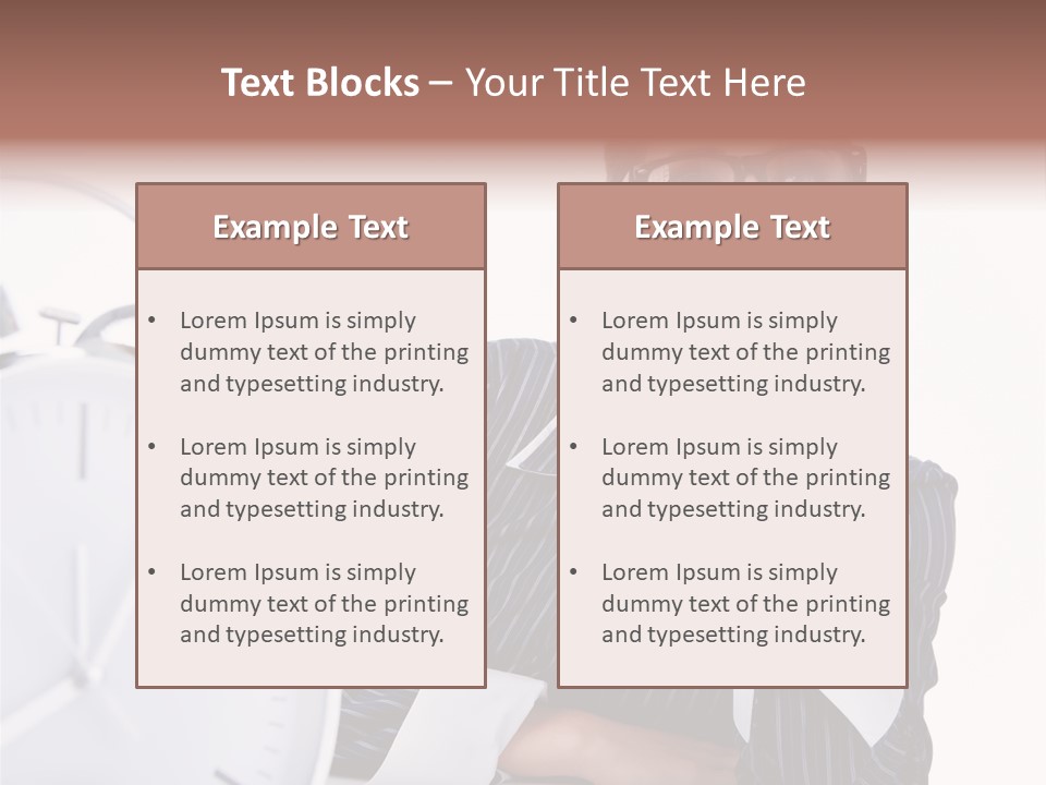Schedule Professional Person PowerPoint Template