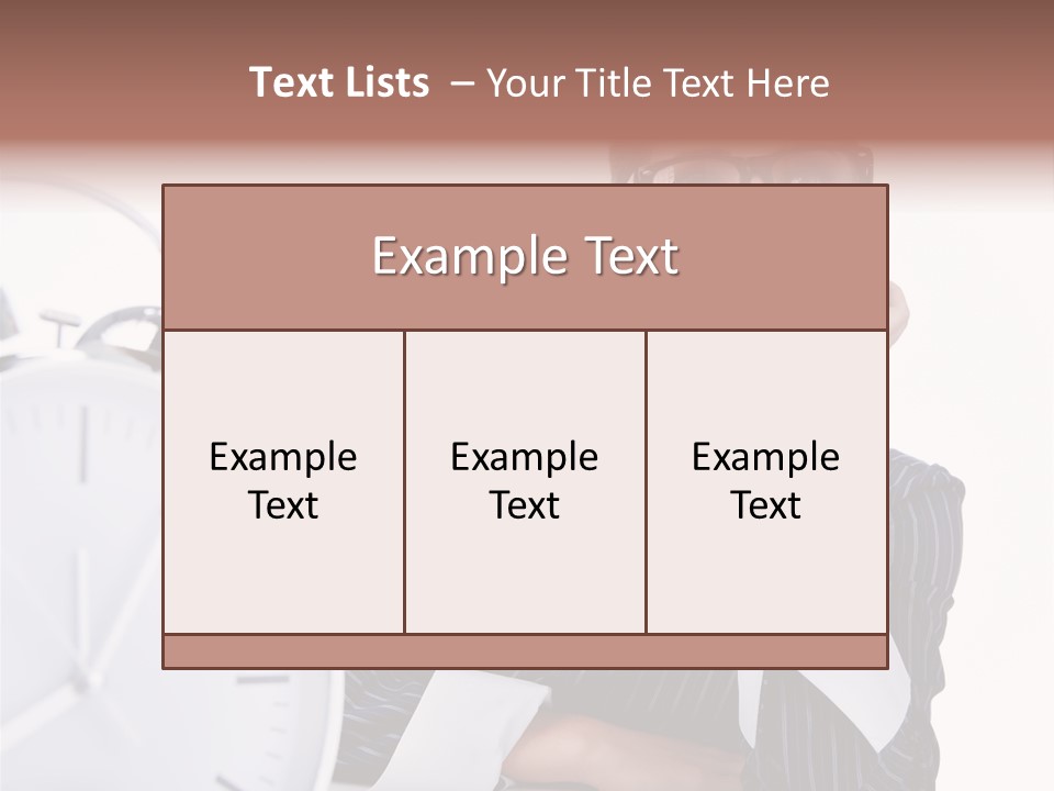 Schedule Professional Person PowerPoint Template