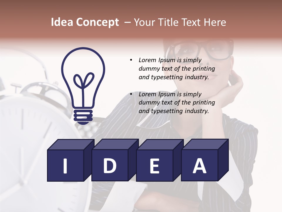 Schedule Professional Person PowerPoint Template