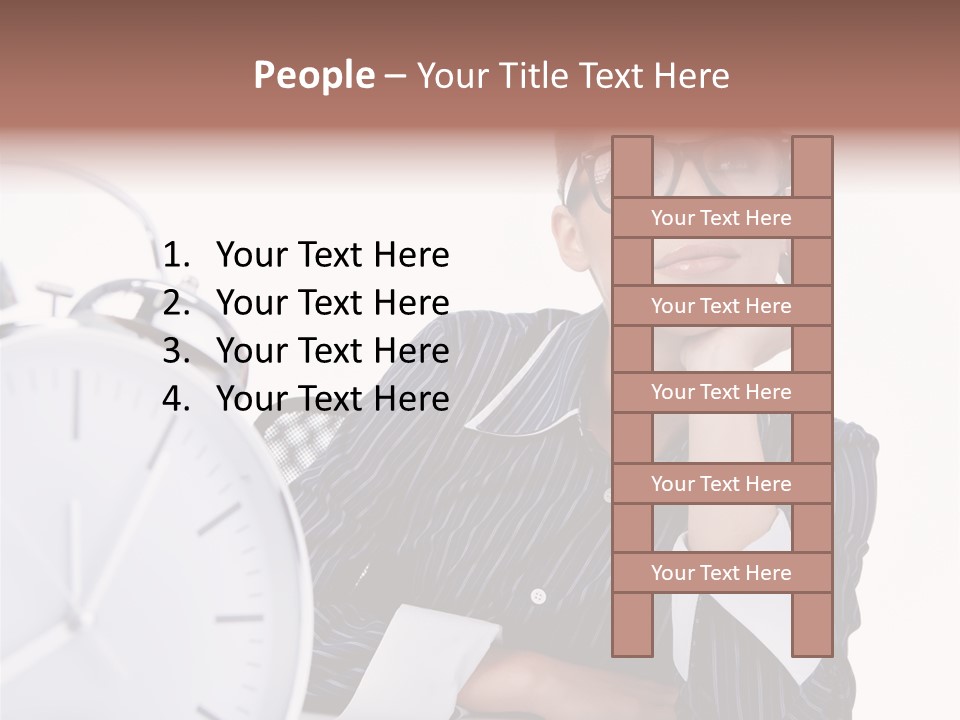 Schedule Professional Person PowerPoint Template