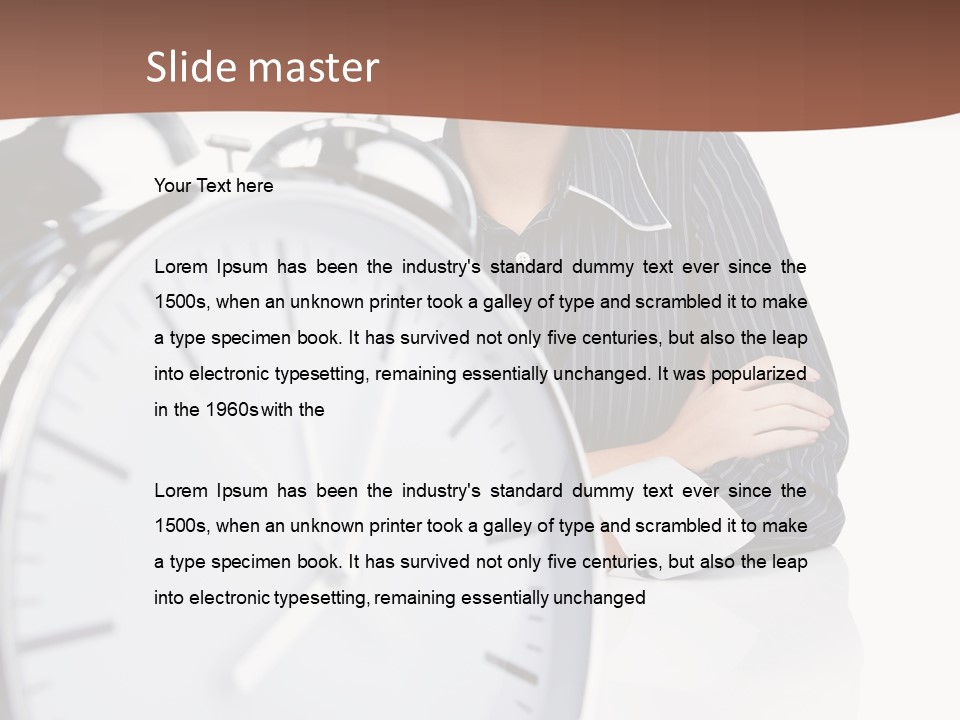 Education Alarm Deadline PowerPoint Template