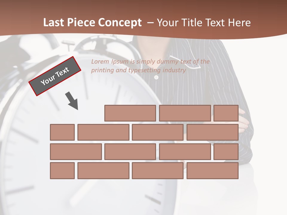 Education Alarm Deadline PowerPoint Template
