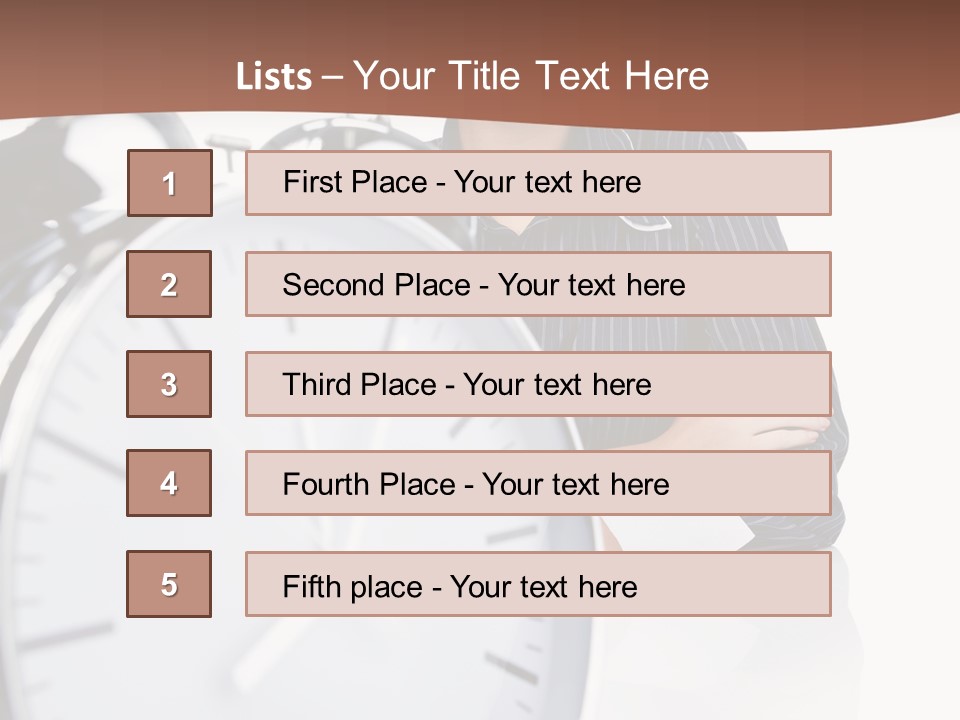 Education Alarm Deadline PowerPoint Template