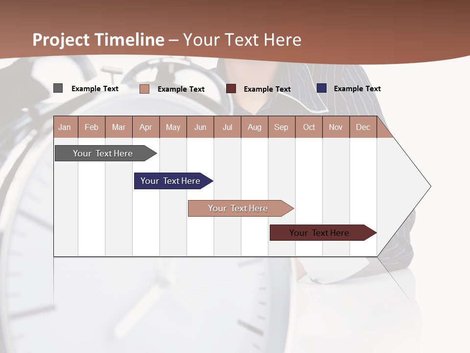 Education Alarm Deadline PowerPoint Template