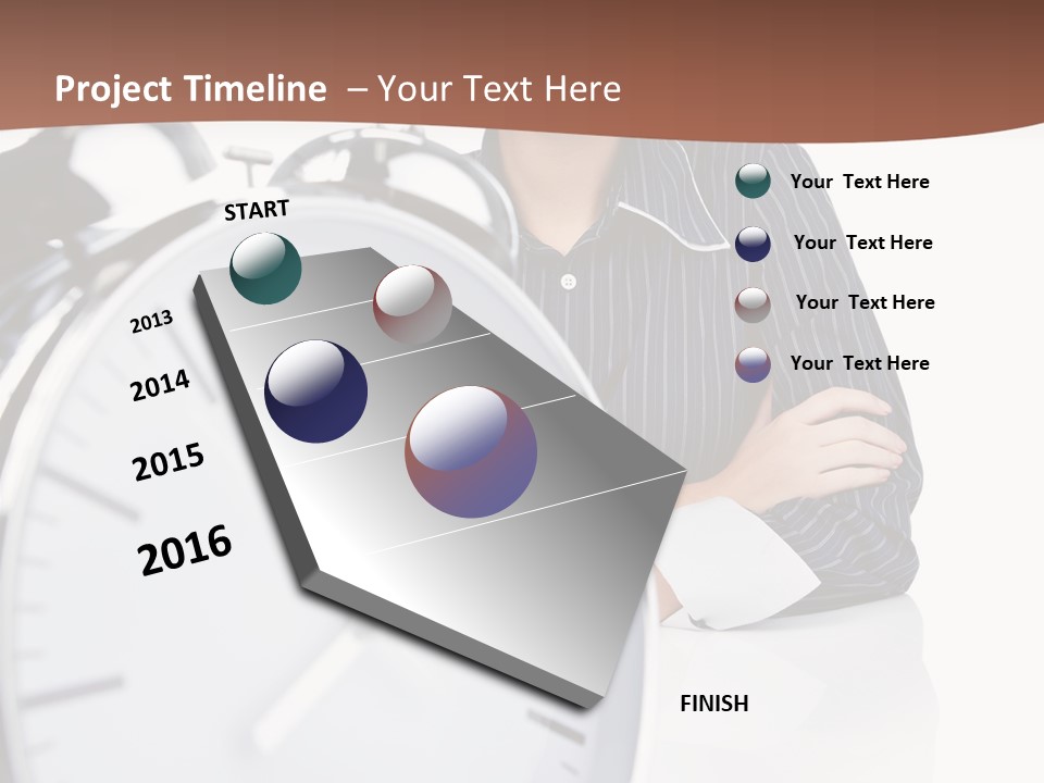 Education Alarm Deadline PowerPoint Template