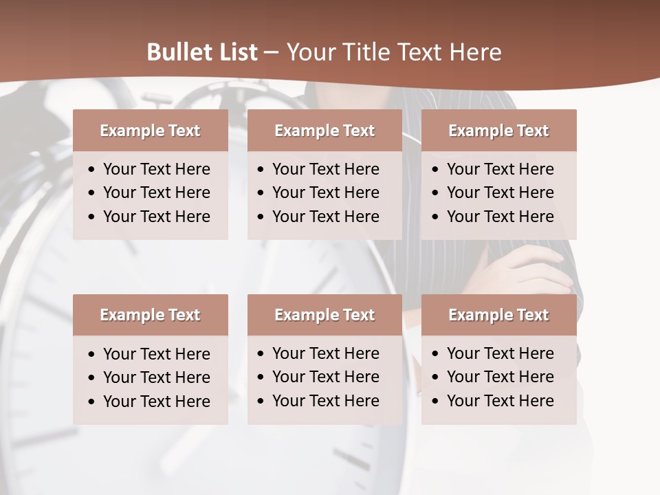 Education Alarm Deadline PowerPoint Template