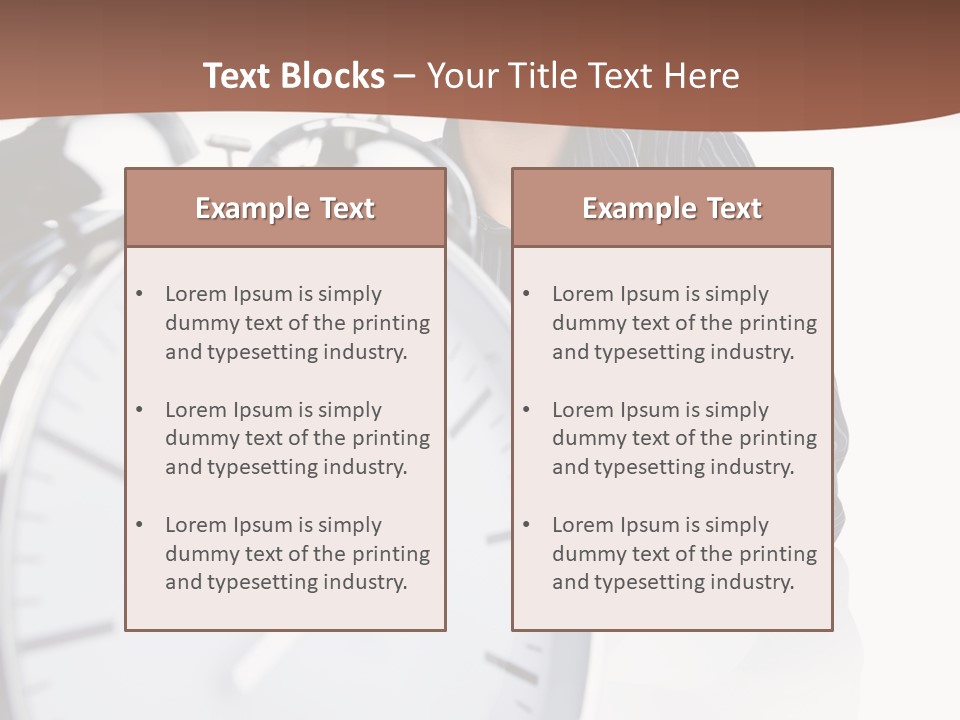Education Alarm Deadline PowerPoint Template