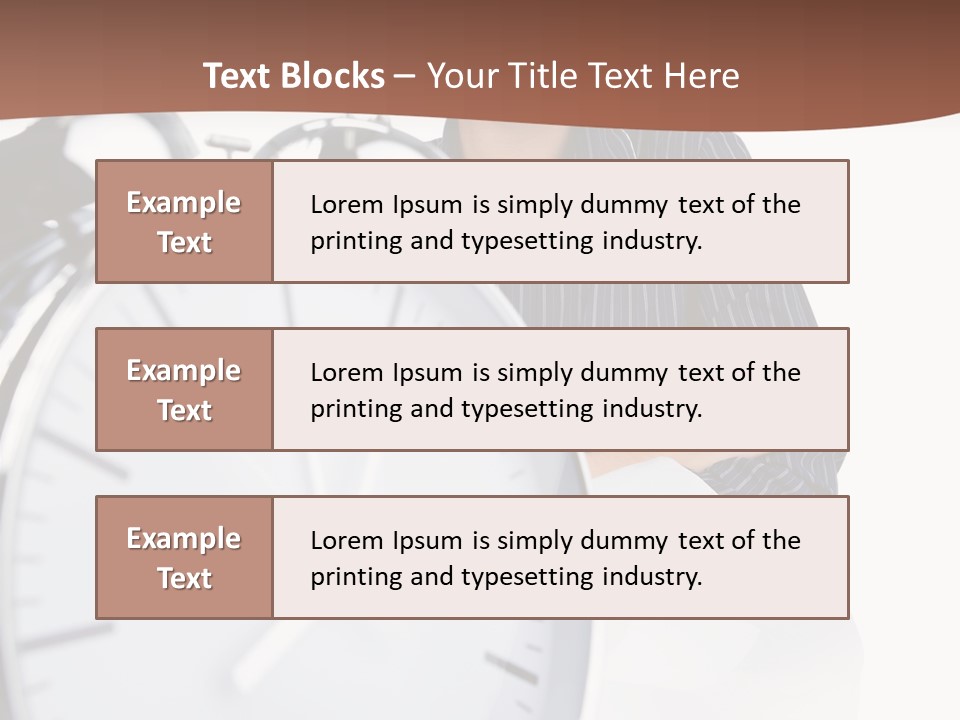 Education Alarm Deadline PowerPoint Template
